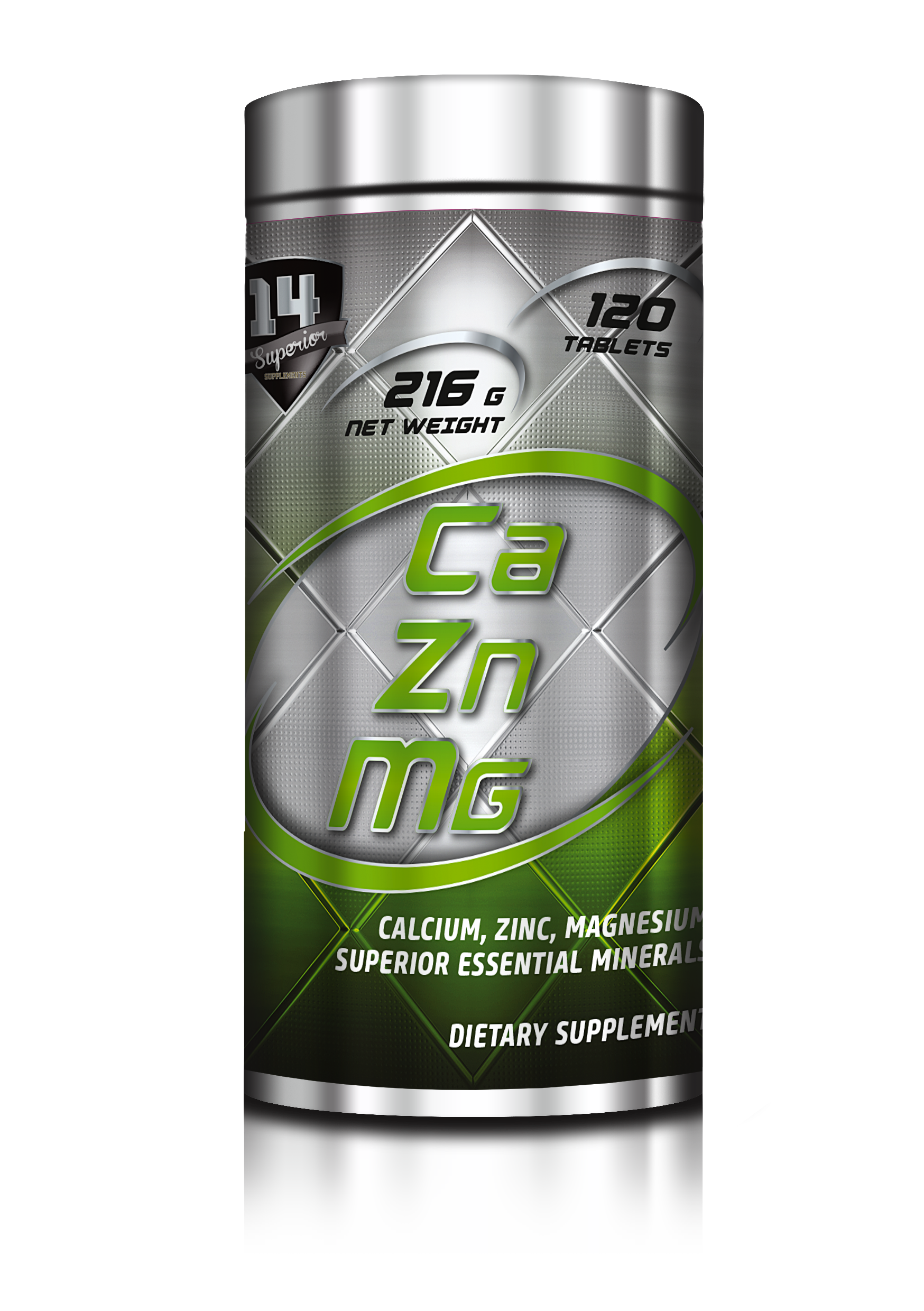 Vitaminas : CA-MG-ZINC 120 tablets